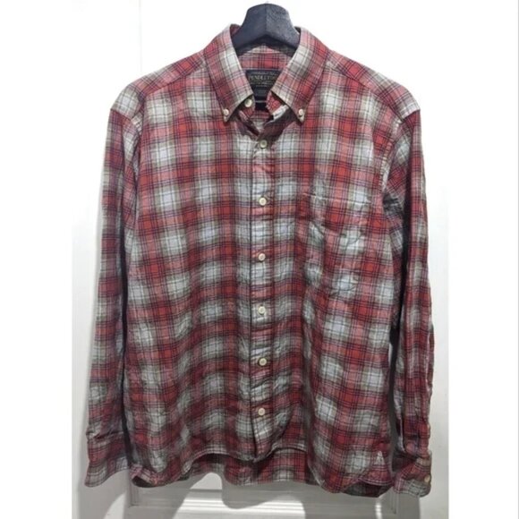 Pendleton | Sir Pendleton plaid wool button down shirt - Picture 1 of 7